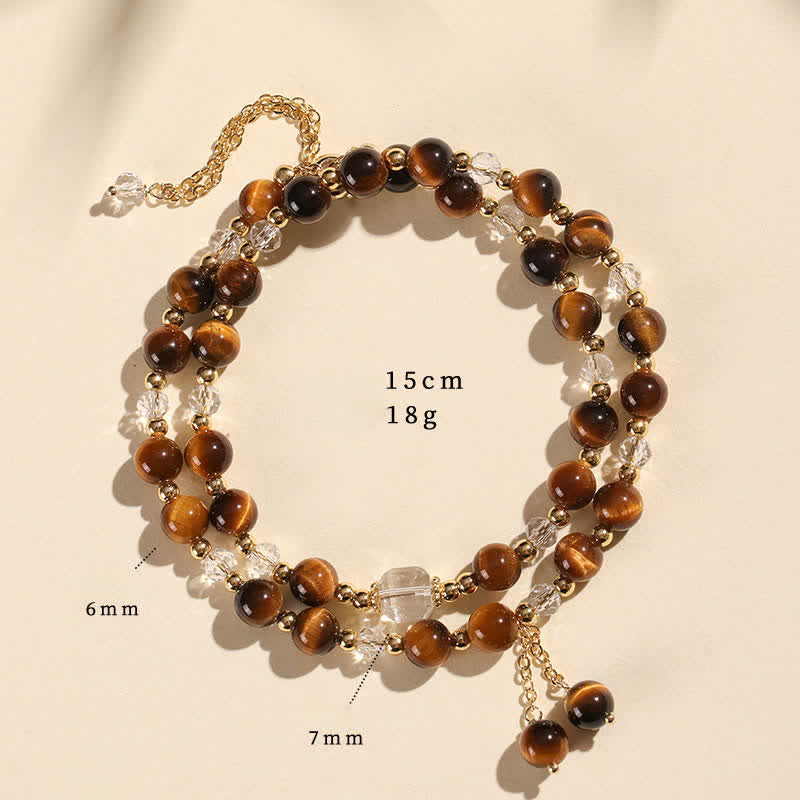 Buddha Stones Natural Strawberry Quartz Double Wrap Crystal Healing Bracelet