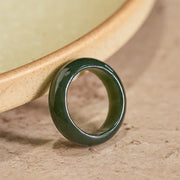 EverestArtstudios Natural Cyan Jade Healing Ring