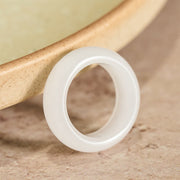 EverestArtstudios Natural Golden Silk Jade Wealth Ring