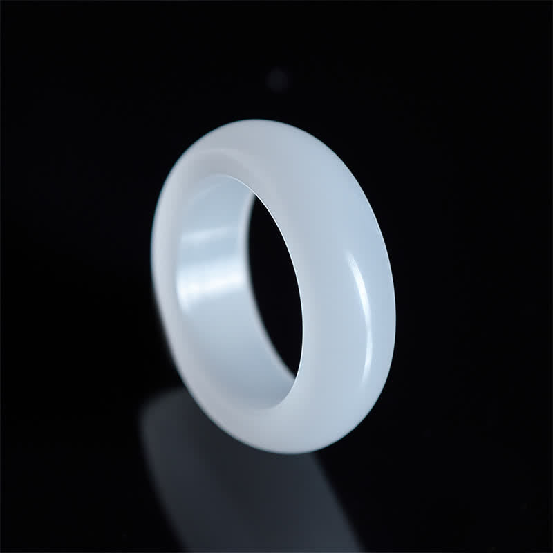 EverestArtstudios Natural Golden Silk Jade Wealth Ring