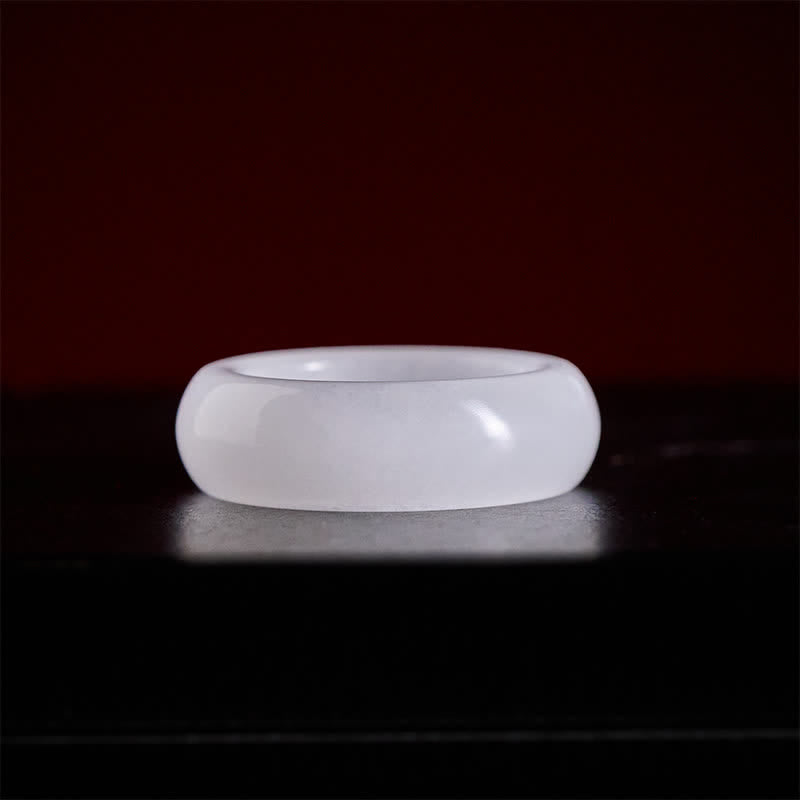 EverestArtstudios Natural Golden Silk Jade Wealth Ring