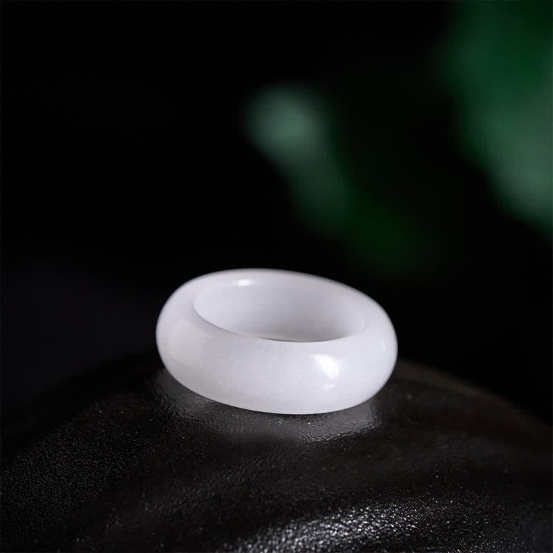 EverestArtstudios Natural Golden Silk Jade Wealth Ring