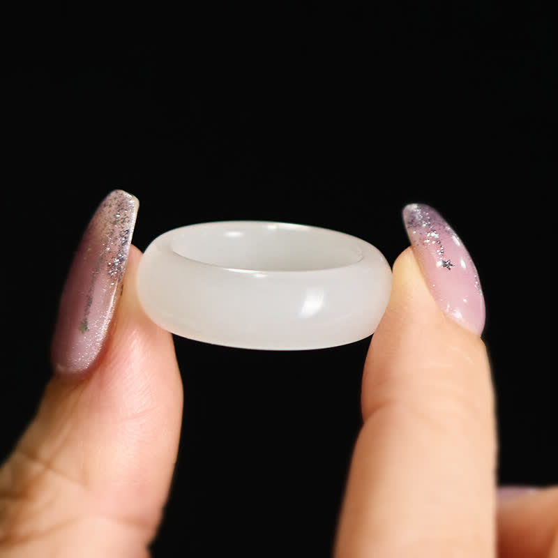 EverestArtstudios Natural Golden Silk Jade Wealth Ring