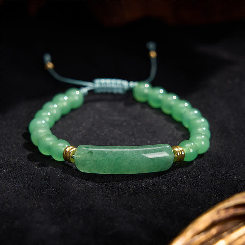 Buddha Stones Amethyst Green Aventurine Tiger Eye Strawberry Quartz Positive Transformation Bracelet