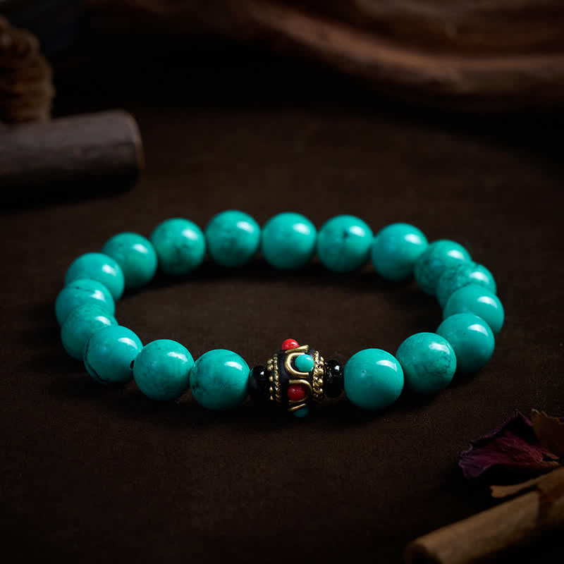 EverestArtStudios Tibetan Turquoise Protection Bracelet