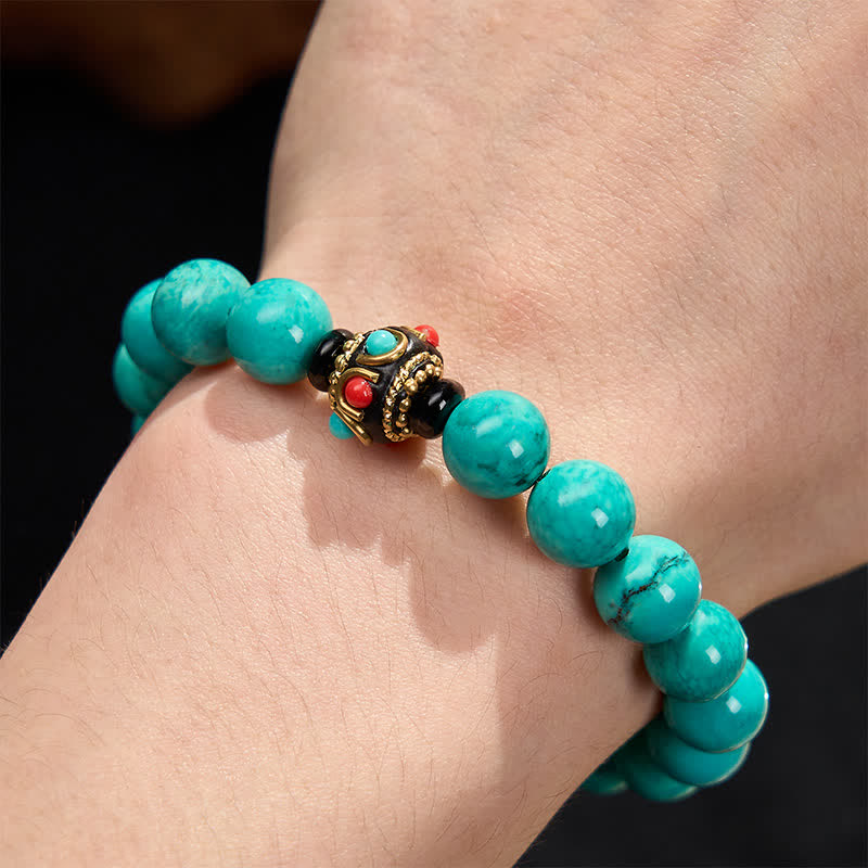 EverestArtStudios Tibetan Turquoise Protection Bracelet