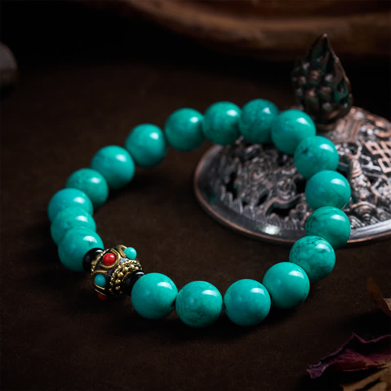 EverestArtStudios Tibetan Turquoise Protection Bracelet