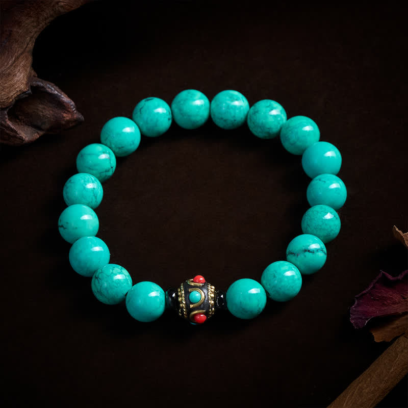 EverestArtStudios Tibetan Turquoise Protection Bracelet