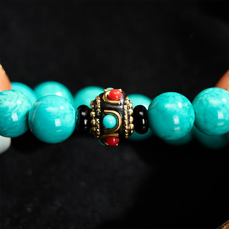 EverestArtStudios Tibetan Turquoise Protection Bracelet