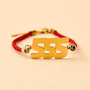 Buddha Stones Angel Numbers Titanium Steel Adjustable String Faith Bracelet