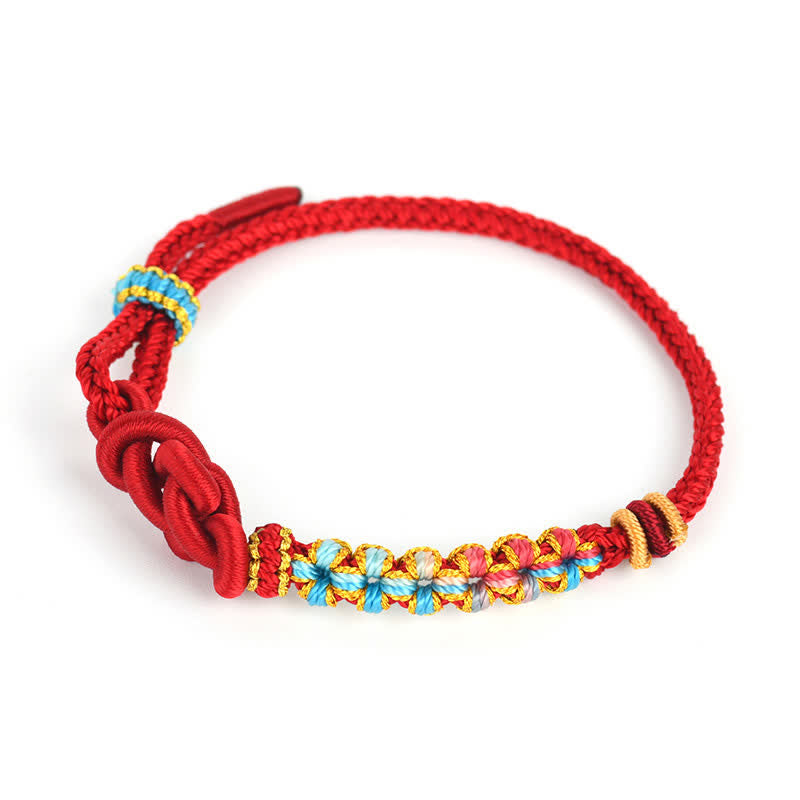 Buddha Stones Hand-Woven Red String Chinese Knotting Luck Bracelet