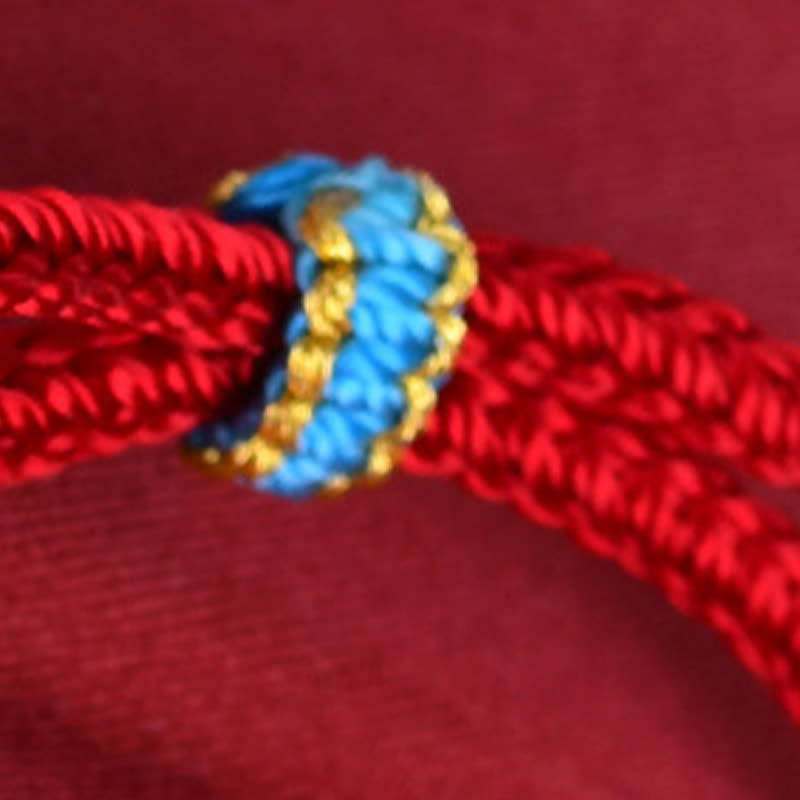 Buddha Stones Hand-Woven Red String Chinese Knotting Luck Bracelet