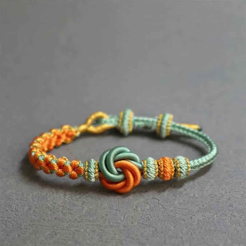 Buddha Stones Mandala Braided Rope Confidence Bracelet