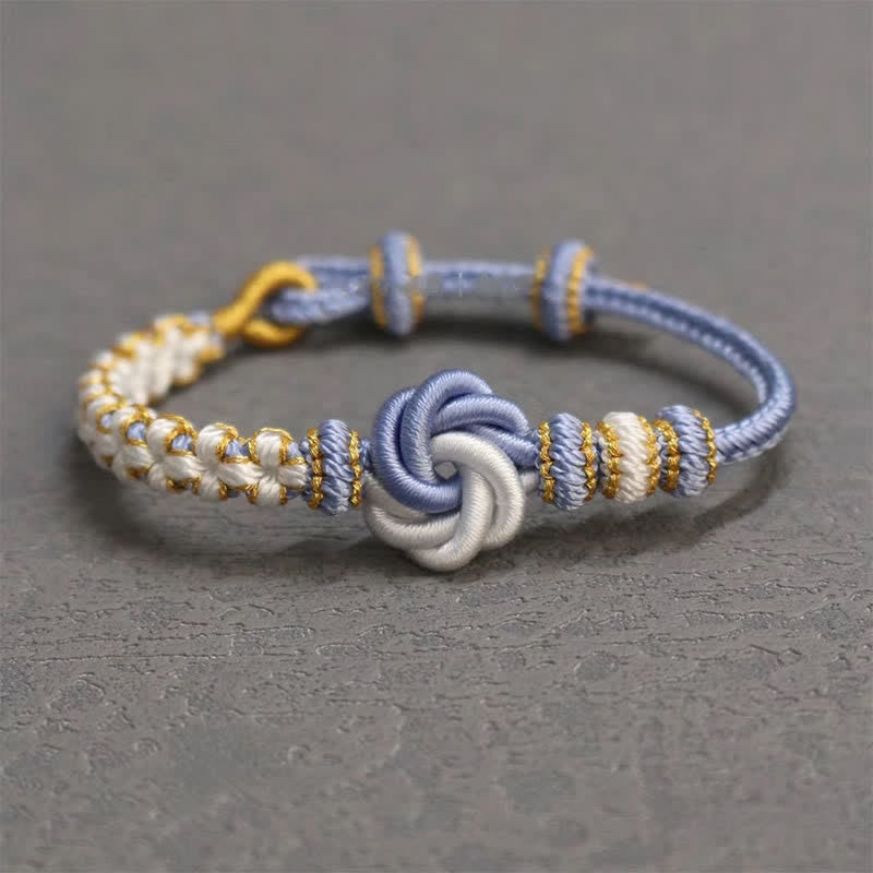 Buddha Stones Mandala Braided Rope Confidence Bracelet
