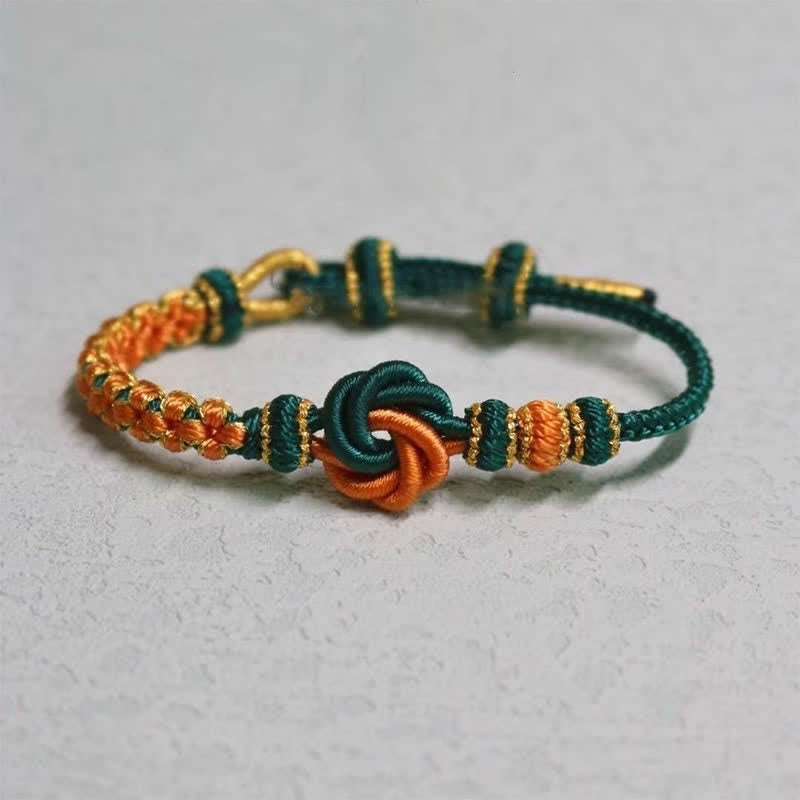 Buddha Stones Mandala Braided Rope Confidence Bracelet
