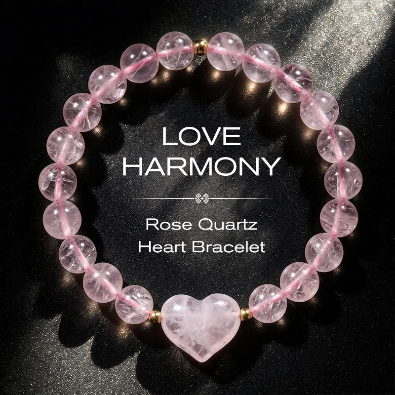 Buddha Stones Natural Amethyst Green Aventurine Tiger Eye Strawberry Quartz Love Heart Spiritual Bracelet