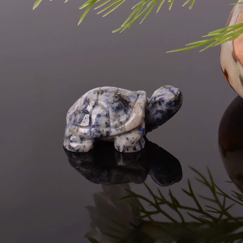 Buddha Stones Natural Green Aventurine Turtle Wisdom Crystal & Stone Decor
