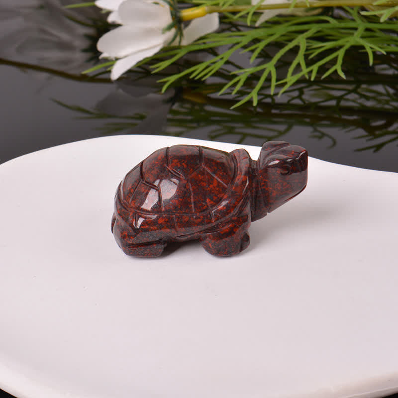 Buddha Stones Natural Green Aventurine Turtle Wisdom Crystal & Stone Decor