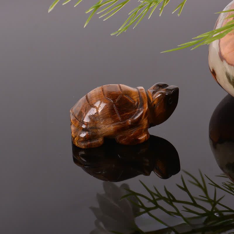 Buddha Stones Natural Green Aventurine Turtle Wisdom Crystal & Stone Decor