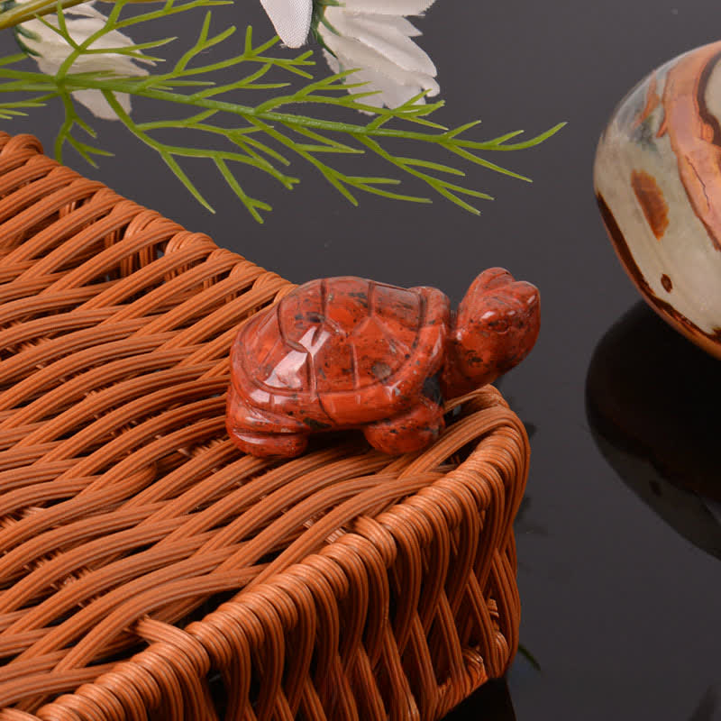 Buddha Stones Natural Green Aventurine Turtle Wisdom Crystal & Stone Decor