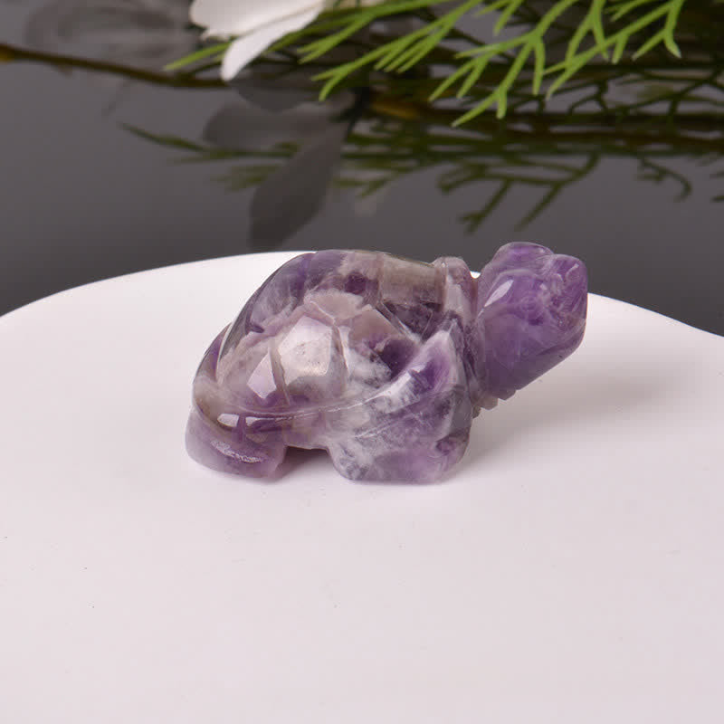 Buddha Stones Natural Green Aventurine Turtle Wisdom Crystal & Stone Decor