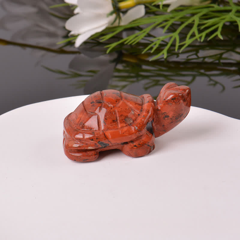 Buddha Stones Natural Green Aventurine Turtle Wisdom Crystal & Stone Decor
