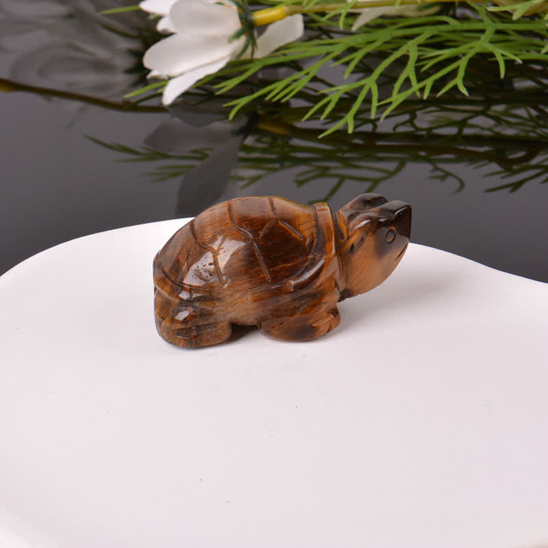 Buddha Stones Natural Green Aventurine Turtle Wisdom Crystal & Stone Decor