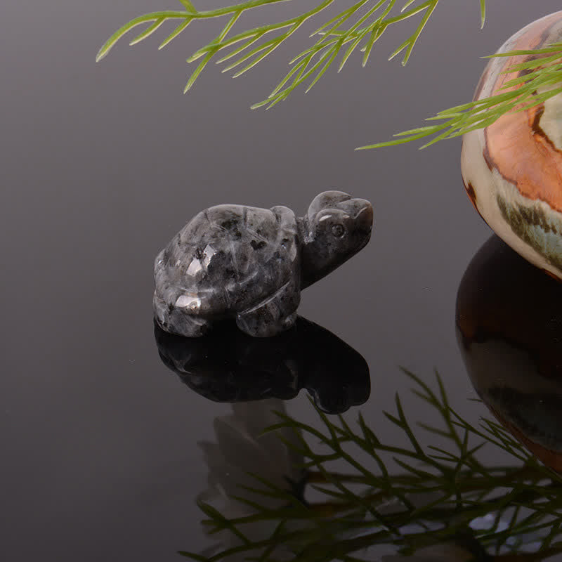 Buddha Stones Natural Green Aventurine Turtle Wisdom Crystal & Stone Decor