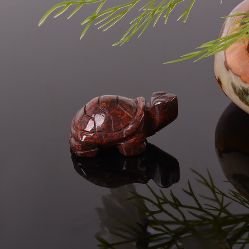 Buddha Stones Natural Green Aventurine Turtle Wisdom Crystal & Stone Decor