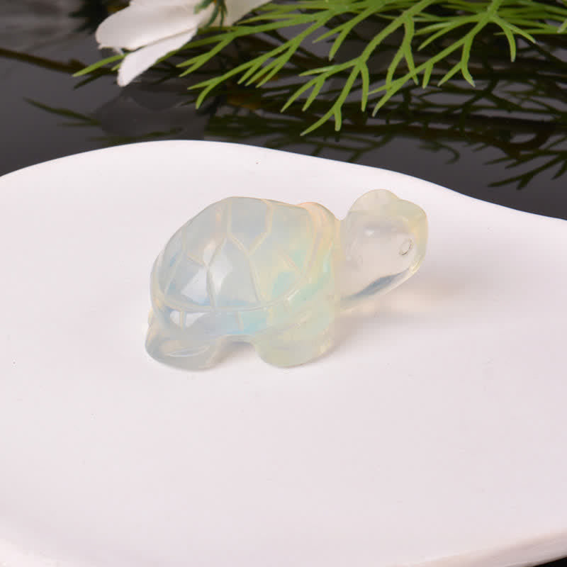 Buddha Stones Natural Green Aventurine Turtle Wisdom Crystal & Stone Decor