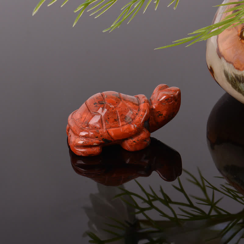 Buddha Stones Natural Green Aventurine Turtle Wisdom Crystal & Stone Decor