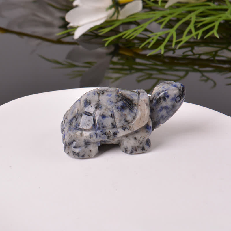 Buddha Stones Natural Green Aventurine Turtle Wisdom Crystal & Stone Decor