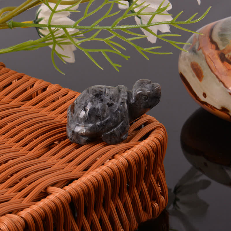 Buddha Stones Natural Green Aventurine Turtle Wisdom Crystal & Stone Decor