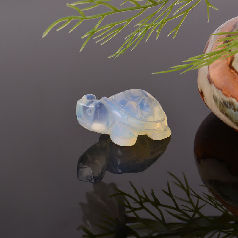 Buddha Stones Natural Green Aventurine Turtle Wisdom Crystal & Stone Decor