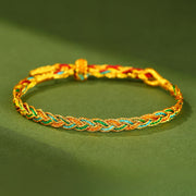 Buddha Stones Hand-Woven Colorful Red String Luck Braided Bracelet