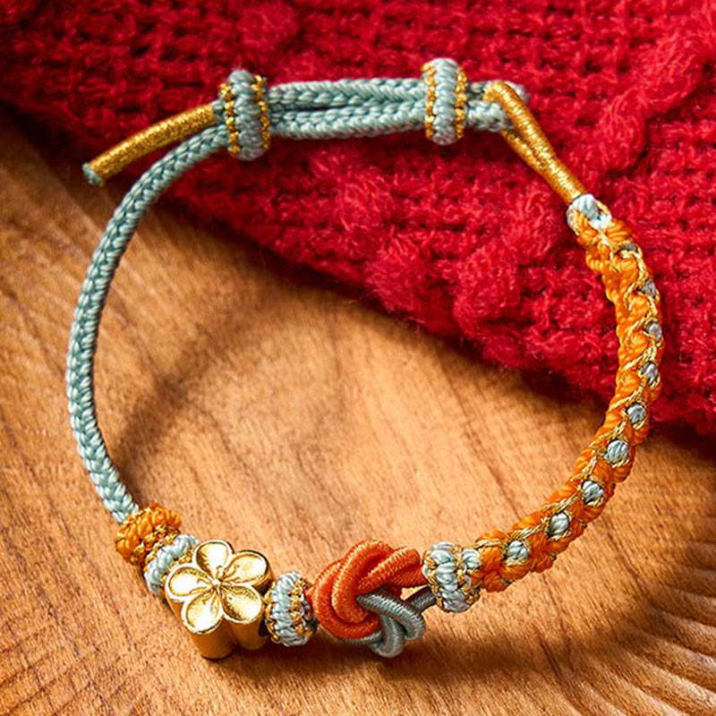 Buddha Stones Mandala Braided Rope Confidence Bracelet