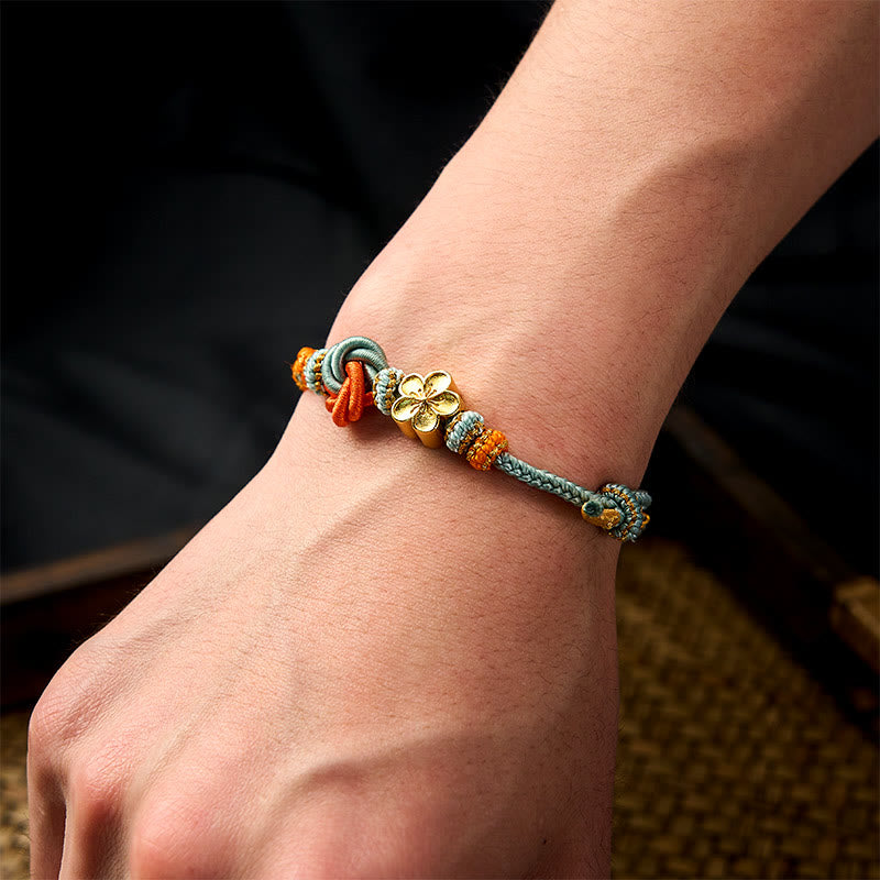 Buddha Stones Mandala Braided Rope Confidence Bracelet