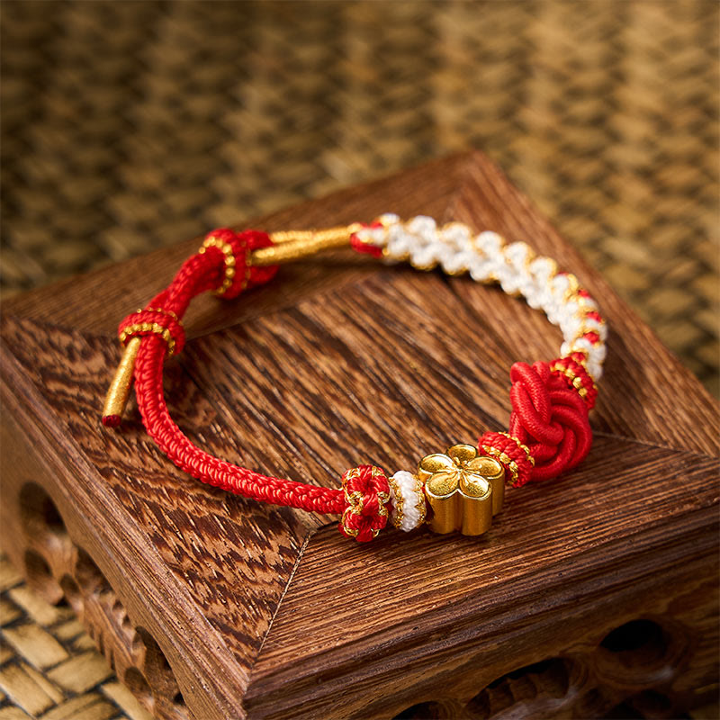 Buddha Stones Mandala Braided Rope Confidence Bracelet