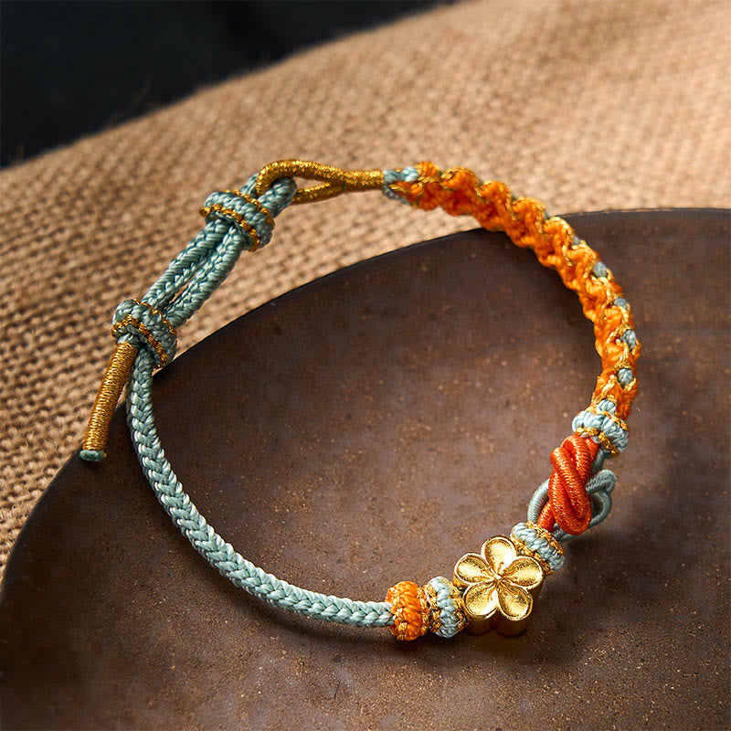 Buddha Stones Mandala Braided Rope Confidence Bracelet