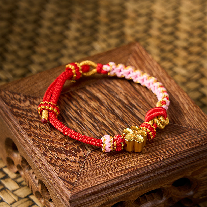 Buddha Stones Braided Rope Knot Adjustable Bracelet