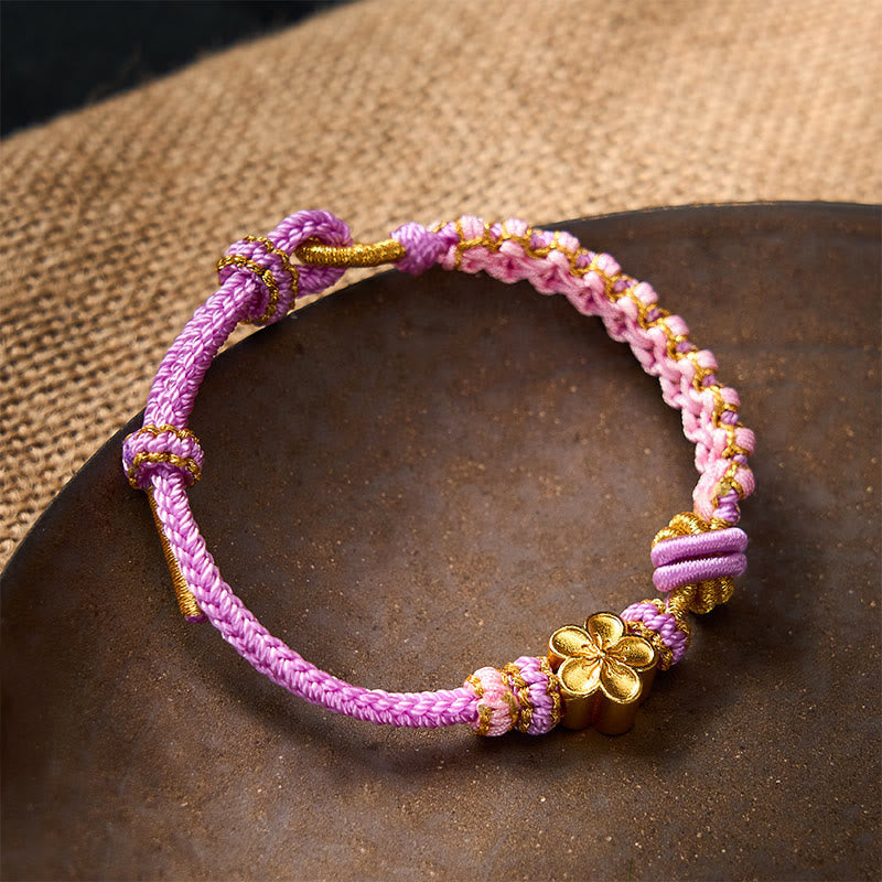 Buddha Stones Braided Rope Knot Adjustable Bracelet