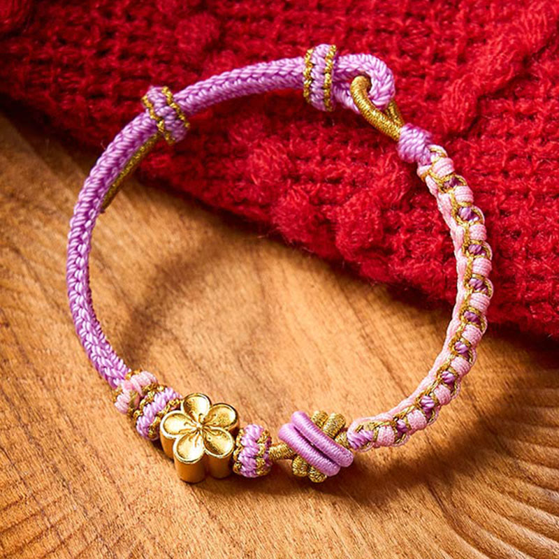 Buddha Stones Braided Rope Knot Adjustable Bracelet