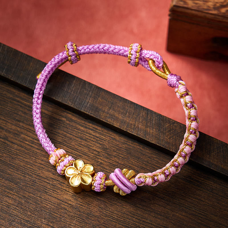 Buddha Stones Braided Rope Knot Adjustable Bracelet