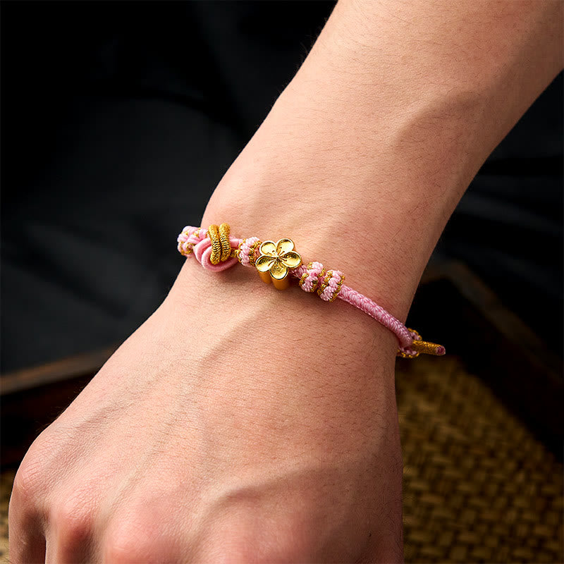 Buddha Stones Braided Rope Knot Adjustable Bracelet