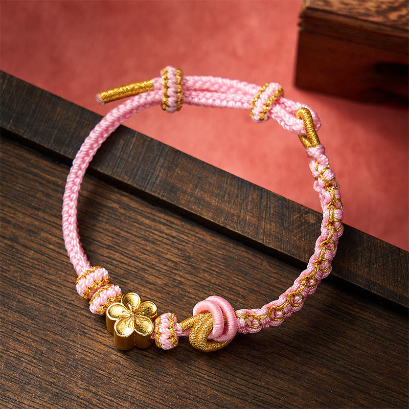 Buddha Stones Braided Rope Knot Adjustable Bracelet