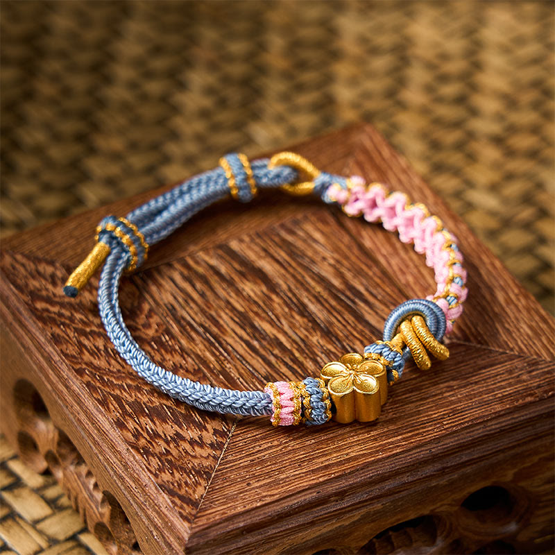 Buddha Stones Braided Rope Knot Adjustable Bracelet