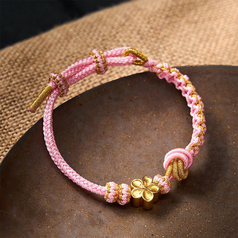 Buddha Stones Braided Rope Knot Adjustable Bracelet