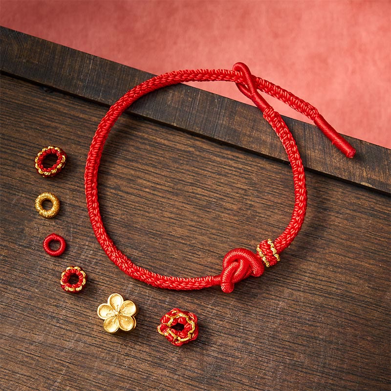 EverestArtstudios Flower Braided Rope Knot Adjustable Bracelet