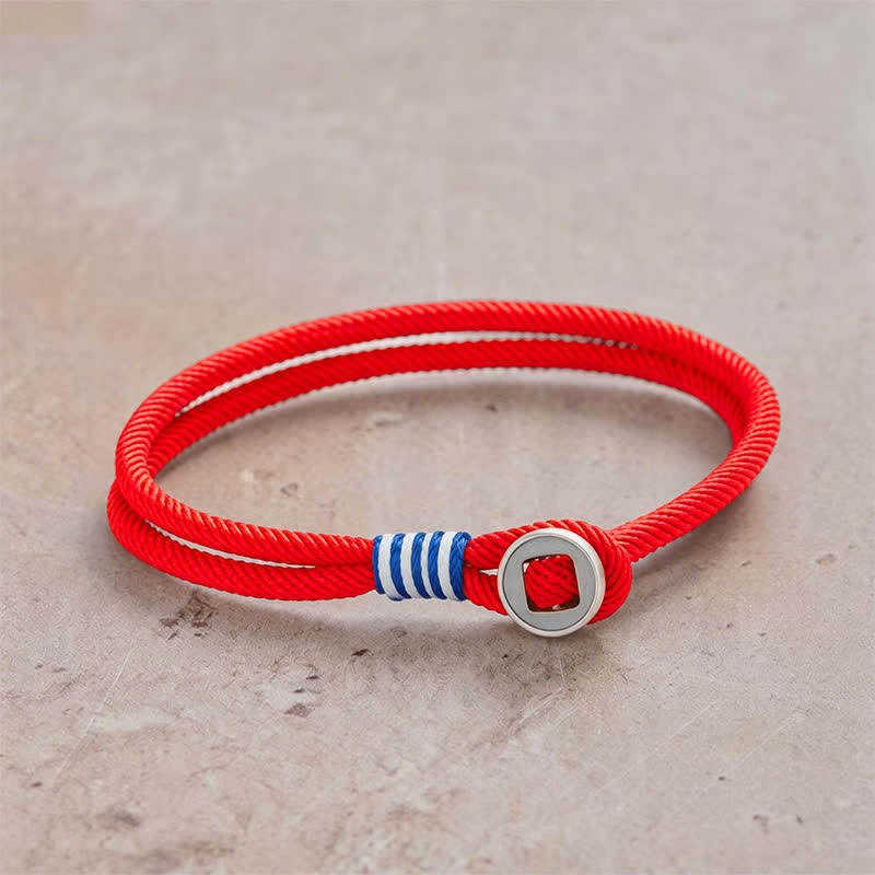 Buddha Stones 925 Sterling Silver Double Wrap Button Protection Bracelet