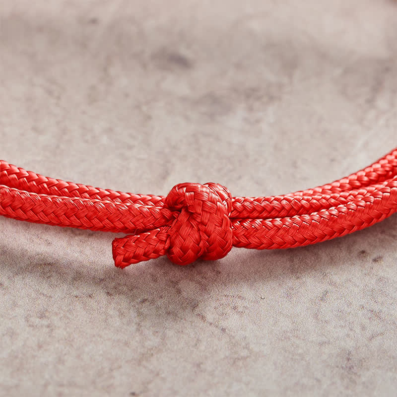Buddha Stones Double Wrap Braided Rope Whale Connection Bracelet